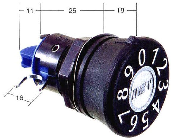 【ポスト錠】【TAJIMA タジマ】PJ-4　スーパーダイヤル錠【ネジ径23.3mm】【ヨコ（右吊元）用】※化粧リ..