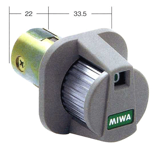 【ポスト錠】【MIWA ミワ】PJ-9　ダイヤル錠【タテ（上吊元）用】