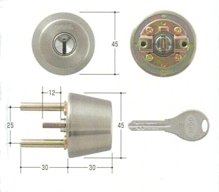 乐天商城 - GOAL V-TX DT 37mm〜40mm ケース付　＃11【FSGCY-241】【ドアノブ】【ゴール】【玄関　鍵】【取替用シリンダー】