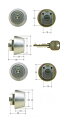 MIWA U9シリンダー LZ.2タイプ2個同一 【FSMCY-421】【取替用シリンダー】【美和】【ミワ】(4)