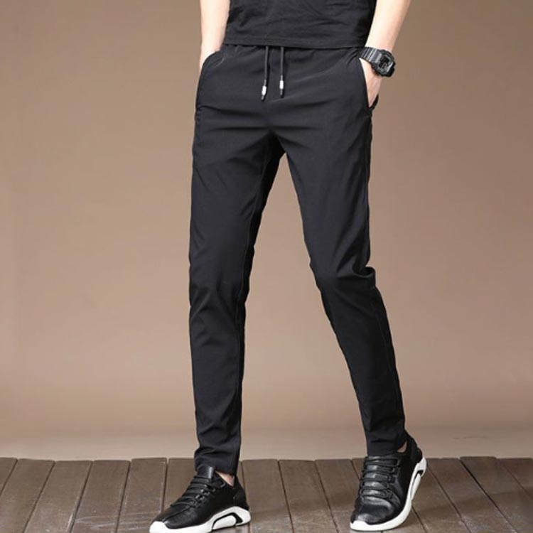 通気性 夏 アイスシルクパンツ 薄手 涼しい ロングパンツ メンズ 大きいサイズ ストレッチ 涼感 接触冷感 吸水速乾 ズボン ゴルフパンツ チノパン スポーツパンツ 無地 軽量 清涼 ストレッチ カジュアル スポーツウェア 涼感 送料無料 グレー ブルー パンツ