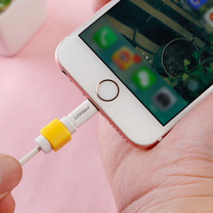 送料無料 超お得な10個セット iPhoneケーブル 断線防止 充電ケーブル 保護カバー 保護プロテクター ライトニングケーブル キャップ アイフォン ケーブルバイト iphone