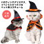 送料無料 帽子＆マント ハロウィン コスプレ 犬 猫 ペット服 コスチューム 衣装 魔法使い 魔女 犬用 猫用 マント 帽子 猫服 犬服 洋服 撮影 仮装 変装 変身 かわいい ペット衣装 コスプレ 犬猫通用 ペット ペット用 ドッグウェア 犬服猫服