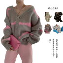 カーディガン トップス レディース ニット Vネック ゆったり 体型カバー ショート丈 コート コーディガン 暖かい あったか ニット アウター 長袖 ボリュー...