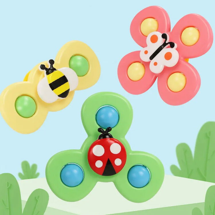 3点セット 風車おもちゃ 赤ちゃん ハンドスピナー お風呂 おもちゃ モンテッソーリ 玩具 泣き止む おもちゃ グッズ 知育玩具 幼児 ぐずる子供 泣き止ませる お風呂嫌い解消 男の子 女の子 かわいい