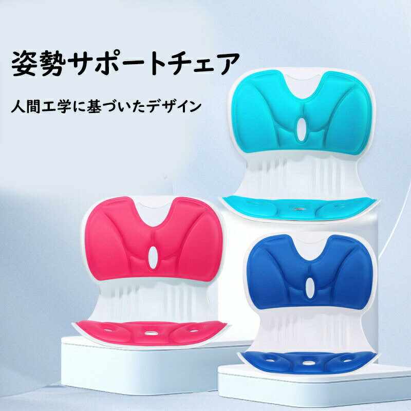 姿勢サポートチェア 子供 大人 姿勢矯正 椅子 骨盤サポートチェア 間工学 猫背改善 腰痛対策 骨盤 立てる 腰当て シート デスクワーク 姿勢 グッズ 座椅子 腰をサポート 持ち運び簡単 イス 座椅子 腰 お尻 ゆがみ オフィス 在宅 学生 勉強 低反発 運転 車用