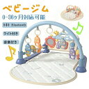 ベビージム ベビープレイマット 赤ちゃん 幼児 ピアノプレイジム 新生児 光付き 音声出る 充電式 ピアノデザイン 五感刺激 感覚発育 早期教育 知育促進 快眠...