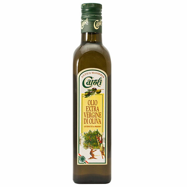 【万能タイプ コールドプレス】オリーブオイル エキストラバージン 500ml プーリア州 イタリア産 カロリ exv olive oil caroli classico