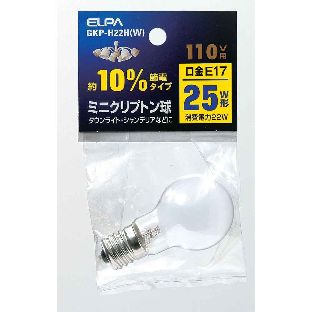 Other - ELPA 朝日電器 ミニクリプトン球 4901087174690 GKP-H22H(W)