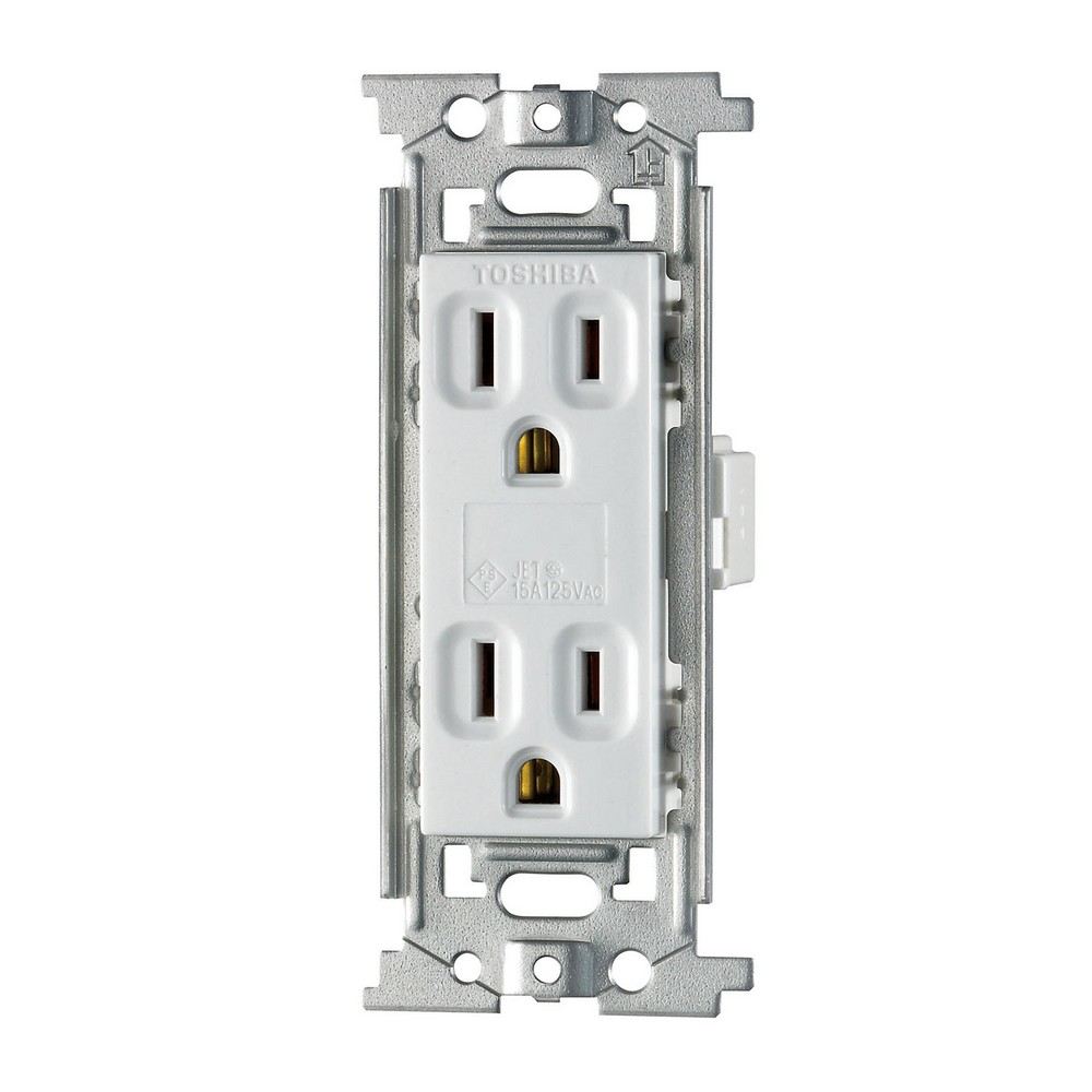 ELPA 朝日電器 接地ダブルコンセント 4901087193301 EW-1202HN