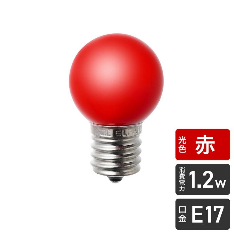 Rakuten - ELPA 朝日電器 LED電球 G30 E17 4901087199099 LDG1R-G-E17-G244
