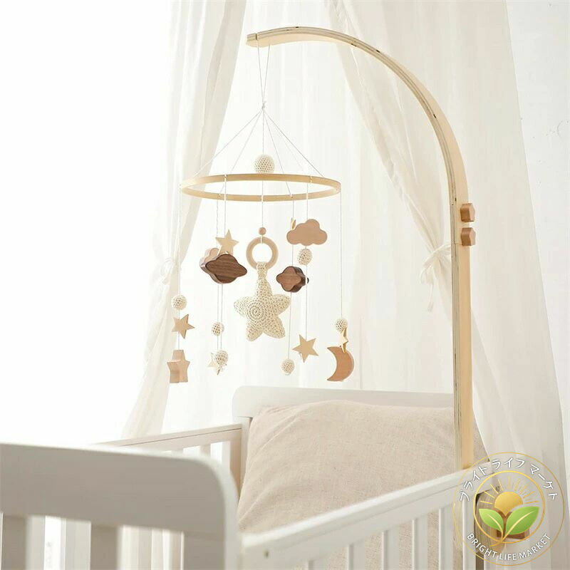 ベッドメリー 取り付け簡単 赤ちゃん おもちゃ 子供部屋 風鈴 吊り下げ式 ベッド飾り 寝かしつけ用寝具 インテリア 出産準備 出産祝い プレゼント ベビー 知育寝具