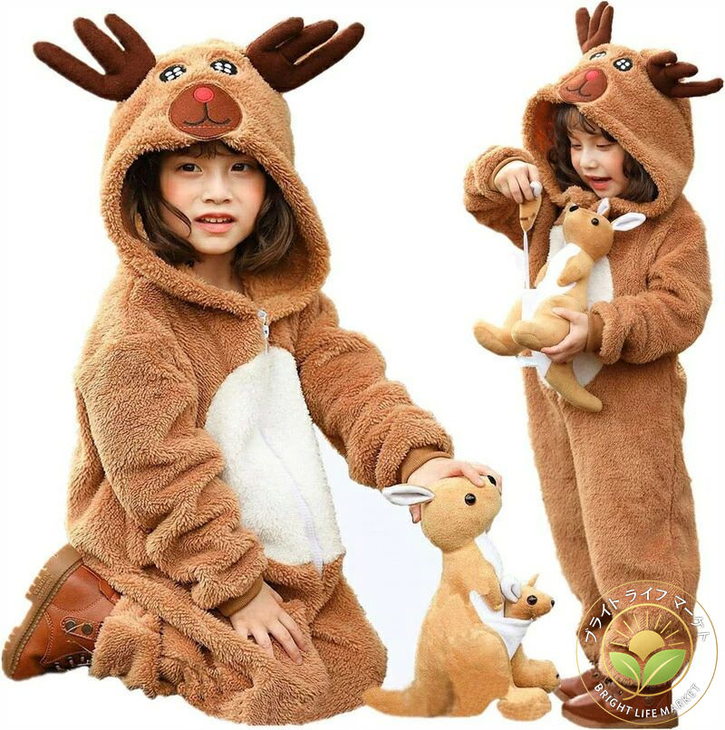 サンタ コスプレ トナカイ 子供 着ぐるみ 可愛い サンタコス サンタクロース ふわふわ クリスマス コス..
