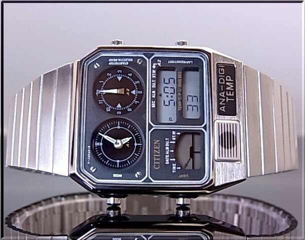 【楽天市場】CITIZEN/アナログ＆デジタルモデル【シチズン/アナデジテンプ】メンズ腕時計 シルバー JG2000-59E(海外モデル