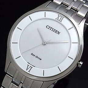 CITIZEN/エコドライブ【シチズン】メンズ ソーラー腕時計 ホワイト文字盤 メタルベルト AR0070-51A MADE IN JAPAN 海外モデル【並行輸入品】