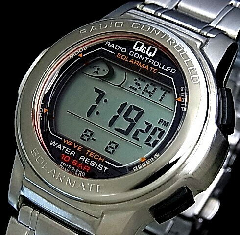 CITIZEN/Q&Q シチズン/キューアンドキュー メンズソーラー電波腕時計メタルベルトMHS5-200(国内正規品)