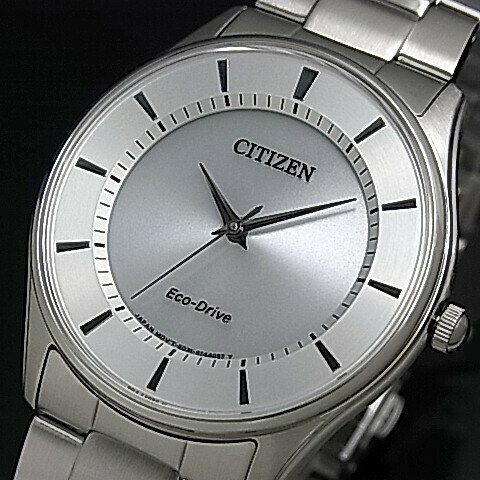 CITIZEN/Standard【シチズン/スタンダード】メンズ ソーラー腕時計 シルバー文字盤 メタルベルト 海外モデル【並行輸入品】BJ6481-58A