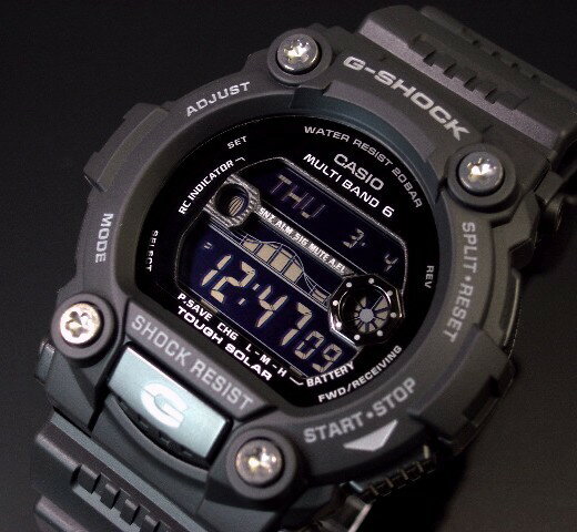 CASIO G-SHOCKメンズ ソーラー電波腕時計 タイドグラフ・ムーンデータ搭載 ブラック GW-7900B-1 海外モデル【並行輸入品】