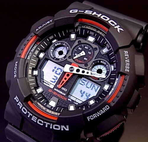 Rakuten - CASIO/G-SHOCK【カシオ/Gショック】アナデジ メンズ腕時計 ブラック GA-100-1A4 海外モデル【並行輸入品】