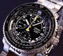 SEIKO/Alarm Chronograph【セイコー/アラームクロノグラフ】パイロット メンズ腕 ...