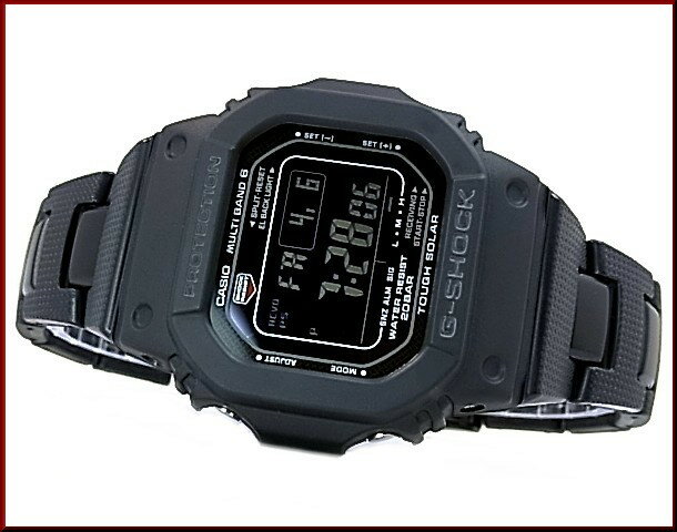 【楽天市場】CASIO/G-SHOCK【カシオ/Gショック】ソーラー電波腕時計 マルチバンド6 New5600シリーズ ブラックメタルコア