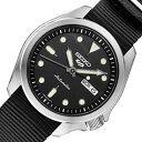 SEIKO/SEIKO5 Sports【セイコー5スポーツ/ファイブスポーツ】自動巻 メンズ腕時計 ブラックナイロンべルト ブラック文字盤 海外モデル【並行輸入品】SRPE67K1