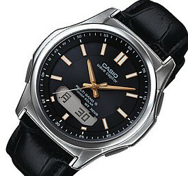 ウェーブセプター CASIO/Wave Ceptor【カシオ/ウェーブセプター】メンズ腕時計 ソーラー電波腕時計 ブラック文字盤 ブラックレザーベルト(国内正規品)WVA-M630L-1A2JF