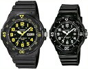■メール便配送■CASIO/Standard【カシオ/スタンダード】アナログクォーツ ペアウォッチ 腕時計 ラバーベルト ブラック 海外モデル【並行輸入品】MR...