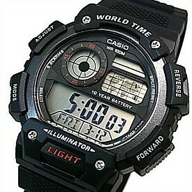 ■メール便配送■CASIO/Standard【カシオ/スタンダード】デジタル 世界地図表示ワールドタイム メンズ腕..