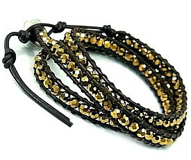 RUSS-K/accessory【ラス-ケイ/アクセ】三連ブレスレット ブラウンレザー【送料無料】RK513GD(国内正規品)