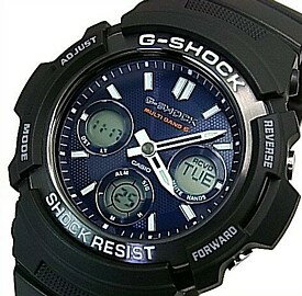 CASIO/G-SHOCK【カシオ/Gショック】ソーラー電波腕時計 メンズ ブラック/ネイビー 海外モデル【並行輸入品】 AWG-M100SB-2A