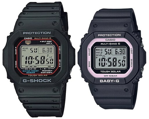 CASIO/G-SHOCK/Baby-G【カシオ/Gショック/ベビーG】ペアウォッチ ソーラー電波腕時計 ブラック(国内正規品)GW-M5610U-1JF/BGD-5650-1BJF CASIO/G-SHOCK/Baby-G【カシオ/Gショック/ベビーG】ペアウォッチ ソーラー電波腕時計 ブラック(国内正規品)GW-M5610U-1JF/BGD-5650-1BJF