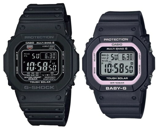 CASIO/G-SHOCK/Baby-G【カシオ/Gショック/ベビーG】ペアウォッチ ソーラー電波腕時計 ブラック(国内正規品)GW-M5610U-1BJF/BGD-5650-1BJF CASIO/G-SHOCK/Baby-G【カシオ/Gショック/ベビーG】ペアウォッチ ソーラー電波腕時計 ブラック(国内正規品)GW-M5610U-1BJF/BGD-5650-1BJF