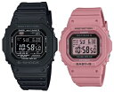 CASIO/G-SHOCK/Baby-G【カシオ/Gショック/ベビーG】ペアウォッチ ソーラー電波腕時計 ブラック/ピンク(国内正規品)GW-M5610U-1BJF/BGD-5650-4JF