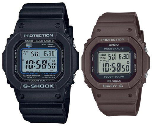 CASIO/G-SHOCK/Baby-G【カシオ/Gショック/ベビーG】ペアウォッチ ソーラー電波腕時計 ブラック/ブラウン(国内正規品)GW-M5610U-1CJF/BGD-5650-5JF CASIO/G-SHOCK/Baby-G【カシオ/Gショック/ベビーG】ペアウォッチ ソーラー電波腕時計 ブラック/ブラウン(国内正規品)GW-M5610U-1CJF/BGD-5650-5JF