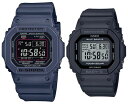 CASIO/G-SHOCK/Baby-G【カシオ/Gショック/ベビーG】ペアウォッチ ソーラー電波腕時計 ネイビー/ブラック(国内正規品)GW-M5610U-2JF/BGD-5650-1JF