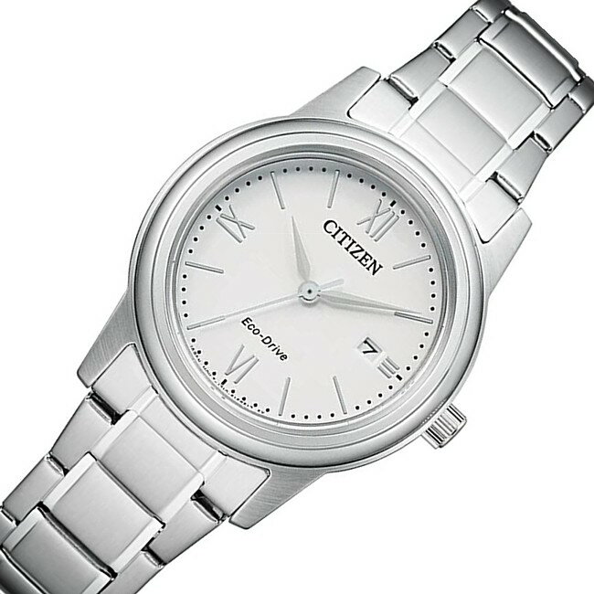 OMEGA - CITIZEN/エコドライブ【シチズン】レディース ソーラー腕時計 ホワイト文字盤 メタルベルト FE1220-89A 海外モデル【並行輸入品】