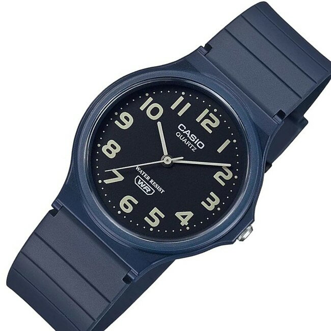■メール便配送■CASIO/Standard【カシオ/スタンダード】メンズ腕時計 アナログモデル ラバーベルト ネイビー 海外モデル【並行輸入品】MQ-24UC-2B