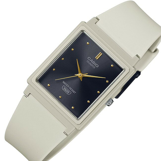 乐天商城 - ■メール便配送■CASIO/Standard【カシオ/スタンダード】メンズ腕時計 アナログモデル ラバーベルト アイボリー 海外モデル【並行輸入品】MQ-38UC-8A