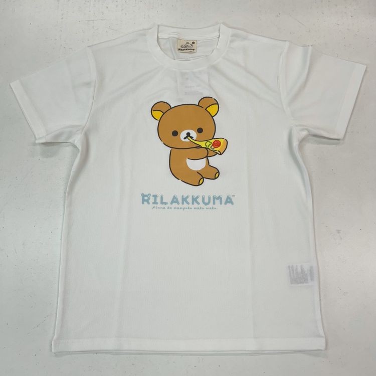 送料無料（メール便）代引き決済不可【ERX7303M】メンズtシャツ リラックマ 半袖 メッシュ Tシャツ キャラクター キャラT 漫画 映画 アニメ コミック クルー ネック メンズ レディース 兼用 インナー ホワイト グレー ディープブルー S M L サイズ