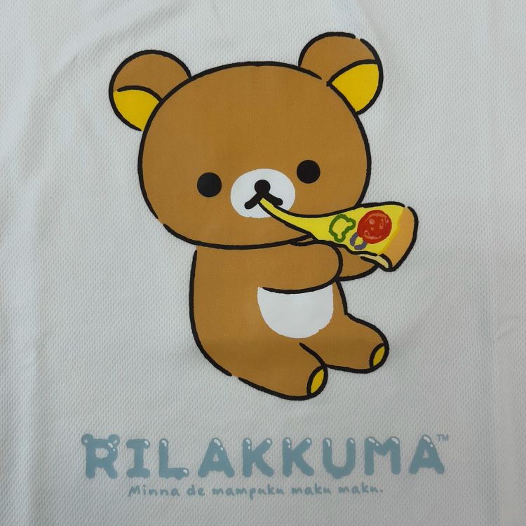 送料無料（メール便）代引き決済不可【ERX7303M】メンズtシャツ リラックマ 半袖 メッシュ Tシャツ キャラクター キャラT 漫画 映画 アニメ コミック クルー ネック メンズ レディース 兼用 インナー ホワイト グレー ディープブルー S M L サイズ