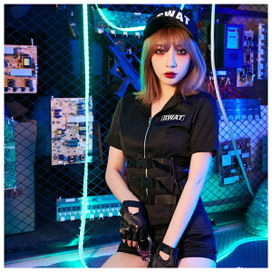 ハロウィン コスプレ 仮装 ポリス SWAT スワット 警察 警察官 婦警 婦人警官 制服 コスチューム ミニスカ ミニスカポリス 衣装 女性 定番 セクシー 大人 ハロウィンコスプレ ハロウィン仮装 ハロウィン衣装 大きいサイズ レディース コス コスプレ衣装 ペア かわいい FKR