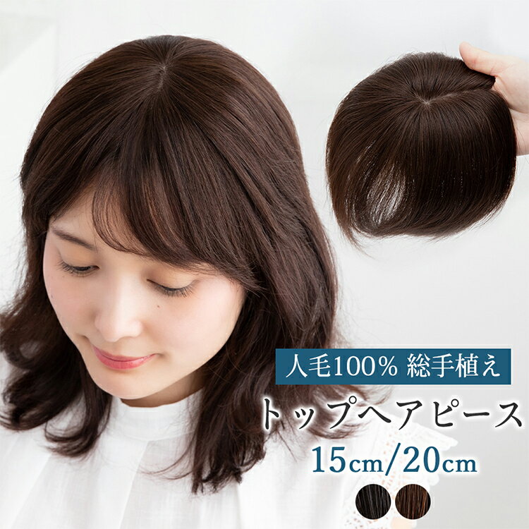 【返品・色交換OK】 2サイズ 人毛100% 部分ウィッグ 頭頂部 ウィッグ 人毛 部分 ヘアピース トップヘアピース 医療用ウィッグ 自然 前髪ウィッグ レディース バレない メッシュ トップカバー トップピース 人毛ウィッグ つむじ ミセス 増毛 薄毛 医療用 かつら 脱毛症 女性