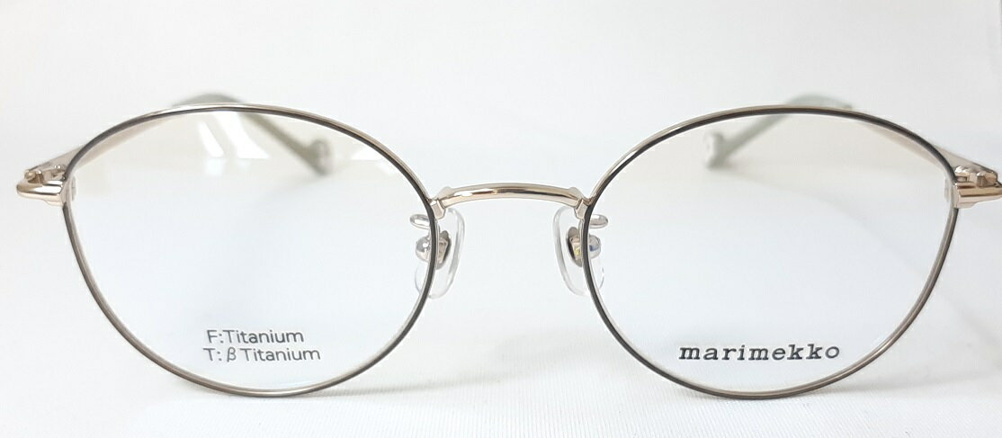 marimekko マリメッコ レディース 女性用 ラウンド 眼鏡 メガネ フレーム 32-0059-3サイズ48 ブラウン 純正メガネケース付きフレーム販売2021年新作