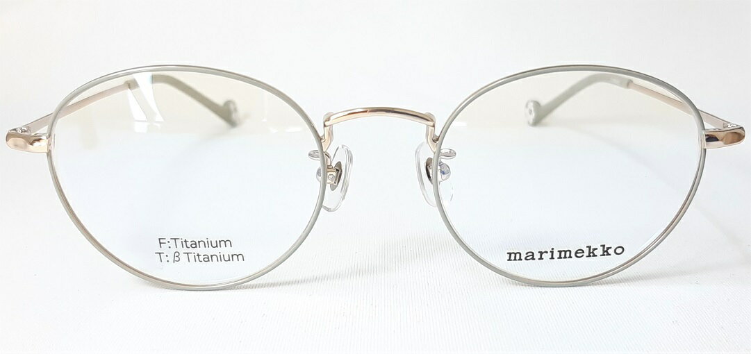marimekko マリメッコ レディース 女性用 ラウンド 眼鏡 メガネ フレーム 32-0058-3サイズ48 純正メガネケース付きフレーム販売2021年新作