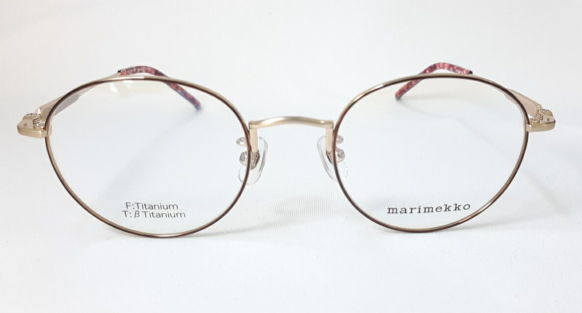 marimekko マリメッコ レディース 女性用 ラウンド 眼鏡 メガネ フレーム 32-0057-2サイズ47 AMANDA 純正メガネケース付きフレーム販売2021年新作