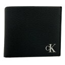 カルバンクライン ジーンズ 2つ折財布 小銭入れ付き K50K509866 MONOSILVER BIFOLD W/COIN BDS 牛革 レザー Calvin Klein Jeans BLACK 男女兼用 大容量 メンズ レディース シンプル プレゼント ユニセックス CK リアルレザー シック 黒 ギフト ブラック