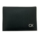 【送料無料】CALVIN KLEIN カルバンクライン 名刺入れ カードケース CK ブラック 31CK200002 メンズ シンプル 本革 牛革 プレゼント シーケー 男性 メンズ ミニ財布 コンパクト財布 コンパクトウォレット サイズ BLACK 革 ウォレット カーフレザー 大容量 2つ折り