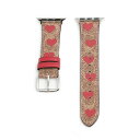 ★店内最大91%OFF★コーチ COACH アップルウォッチバンド 交換ベルト 14700106 レディース 38mm 40mm キャンバス レザー ブラウン レッド