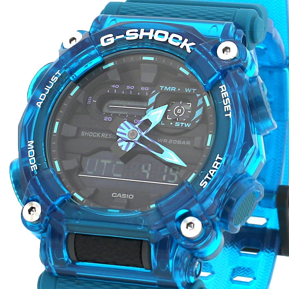 カシオ CASIO 腕時計 GA-900SKL-2A メンズ Gショック G-SHOCK クォーツ ブラック ブルー スケルトン